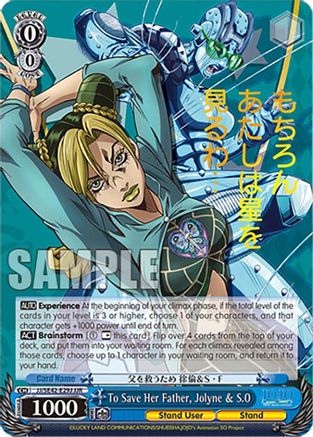 To Save Her Father, Jolyne & S.O (JJR) (JJ/SE42-E29J JJR) - JoJo's Bizarre Adventure: Stone Ocean Premium Booster