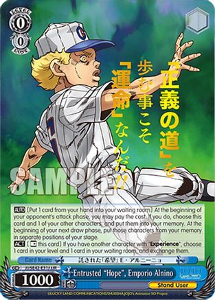Entrusted "Hope", Emporio Alnino (JJR) (JJ/SE42-E31J JJR) - JoJo's Bizarre Adventure: Stone Ocean Premium Booster