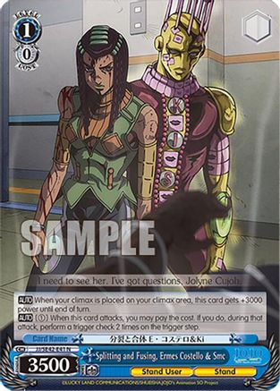 Splitting and Fusing, Ermes Costello & Smc (JJ/SE42-E41 N) - JoJo's Bizarre Adventure: Stone Ocean Premium Booster