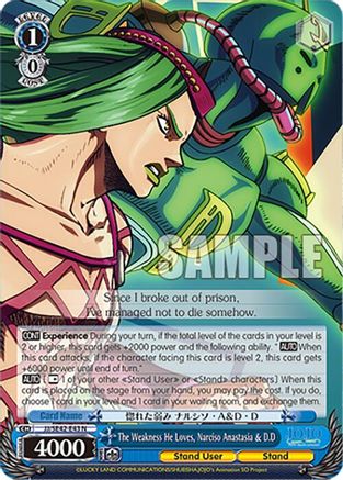 The Weakness He Loves, Narciso Anastasia & D.D (JJ/SE42-E43 N) - JoJo's Bizarre Adventure: Stone Ocean Premium Booster
