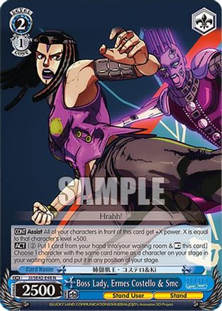 Boss Lady, Ermes Costello & Smc (JJ/SE42-E48 N) - JoJo's Bizarre Adventure: Stone Ocean Premium Booster