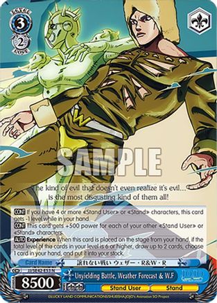 Unyielding Battle, Weather Forecast & W.F (JJ/SE42-E53 N) - JoJo's Bizarre Adventure: Stone Ocean Premium Booster