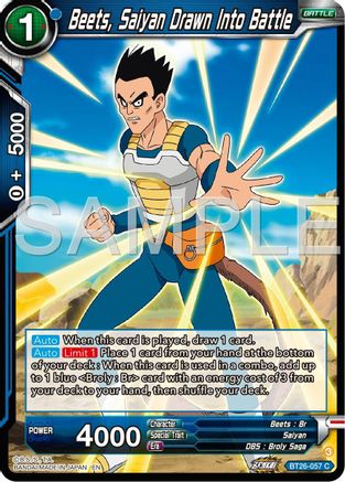 Beets, Saiyan Drawn Into Battle (BT26-057) - Ultimate Advent