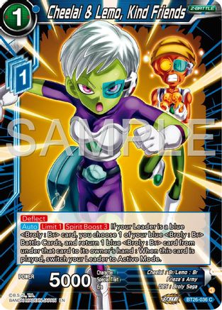 Cheelai & Lemo, Kind Friends (BT26-036) - Ultimate Advent Foil