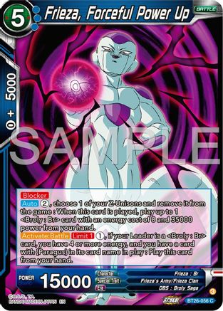Frieza, Forceful Power Up (BT26-056) - Ultimate Advent