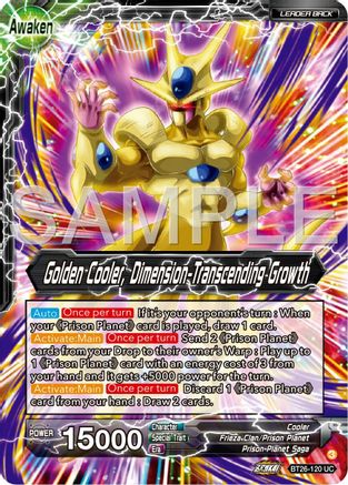 Cool // Golden Cooler, Dimension-Transcending Growth (BT26-120) - Ultimate Advent Foil