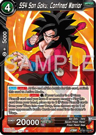 SS4 Son Goku, Confined Warrior (BT26-123) - Ultimate Advent