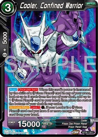 Cooler, Confined Warrior (BT26-129) - Ultimate Advent Foil