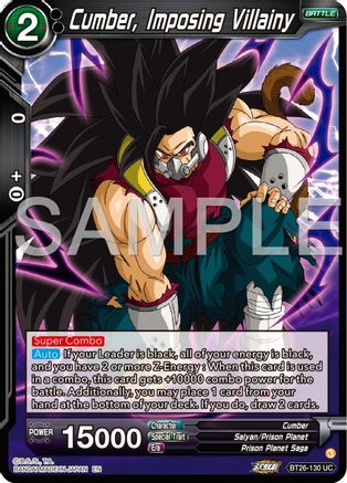 Cumber, Imposing Villainy (BT26-130) - Ultimate Advent Foil