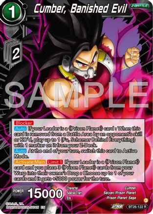 Cumber, Banished Evil (BT26-122) - Ultimate Advent Foil