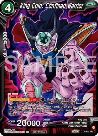 King Cold, Confined Warrior (Zenkai Series Tournament Pack Vol.9) (P-640) - Promotion Cards