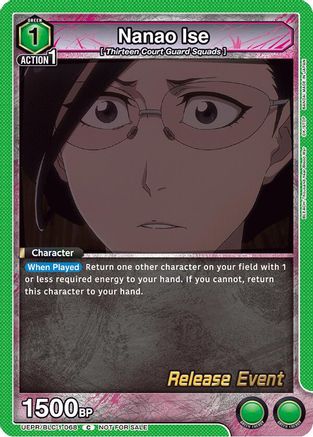 Nanao Ise (UEPR/BLC-1-068) - UE01BT BLEACH ThousandYear Blood War Release Event Cards