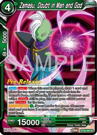 Zamasu, Doubt in Man and God (BT26-086) - Ultimate Advent PreRelease Cards