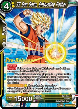 SS Son Goku, Entrusting Father (BT26-097) - Ultimate Advent PreRelease Cards