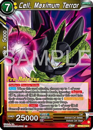 Cell, Maximum Terror (BT26-110) - Ultimate Advent PreRelease Cards