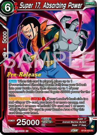 Super 17, Absorbing Power (BT26-023) - Ultimate Advent PreRelease Cards