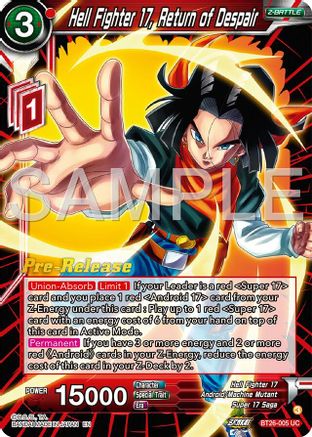 Hell Fighter 17, Return of Despair (BT26-005) - Ultimate Advent PreRelease Cards