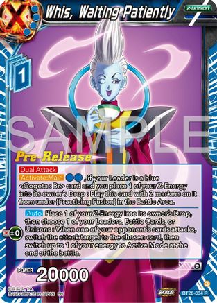 Whis, Waiting Patiently (BT26-034) - Ultimate Advent PreRelease Cards