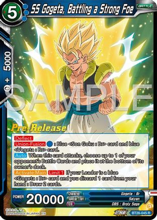 SS Gogeta, Battling a Strong Foe (BT26-045) - Ultimate Advent PreRelease Cards