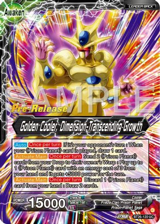 Cool // Golden Cooler, Dimension-Transcending Growth (BT26-120) - Ultimate Advent PreRelease Cards