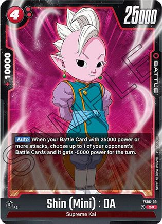 Shin (Mini) : DA (FS06-03) - Starter Deck 6 Son Goku Mini Holofoil