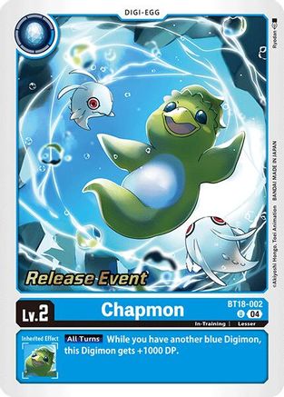 Chapmon (BT18-002) - Release Special Booster 2.0 Celebration Event Cards Foil