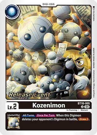 Kozenimon (BT18-005) - Release Special Booster 2.0 Celebration Event Cards Foil