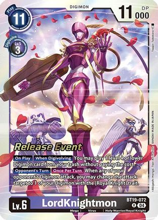 LordKnightmon (BT19-072) - Release Special Booster 2.0 Celebration Event Cards Foil