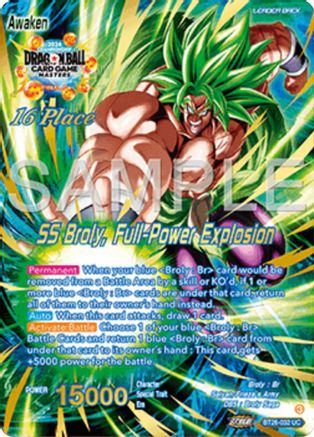Broly // SS Broly, Full-Power Explosion (Top 16) (BT26-032) - Tournament Promotion Cards Foil