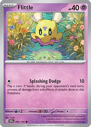 Flittle 094/191  - Reverse Holofoil SV08 Surging Sparks - Common