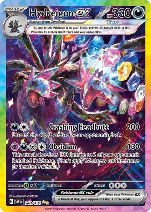 Hydreigon ex 240/191  - Holofoil SV08 Surging Sparks - Special Illustration Rare