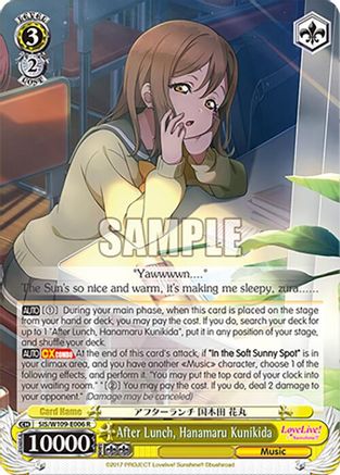 After Lunch, Hanamaru Kunikida (SIS/W109-E006 R) - Love Live! School idol festival 2 MIRACLE LIVE!