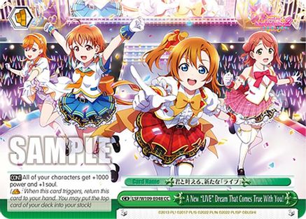 A New "LIVE" Dream That Comes True With You! (LSF/W109-E048 CC) - Love Live! School idol festival 2 MIRACLE LIVE!