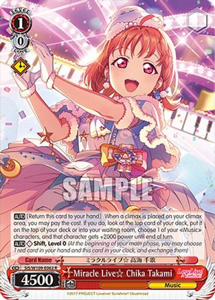 Miracle Live Chika Takami (SIS/W109-E062 R) - Love Live! School idol festival 2 MIRACLE LIVE!