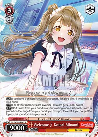 Welcome~ Kotori Minami (SIL/W109-E067 R) - Love Live! School idol festival 2 MIRACLE LIVE!