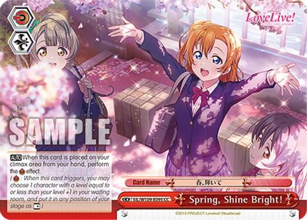 Spring, Shine Bright! (SIL/W109-E095 CC) - Love Live! School idol festival 2 MIRACLE LIVE!