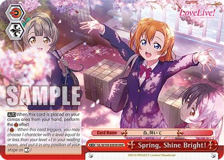 Spring, Shine Bright! (RRR) (SIL/W109-E095R RRR) - Love Live! School idol festival 2 MIRACLE LIVE!