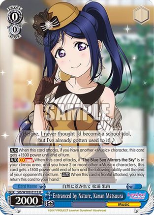 Entranced by Nature, Kanan Matsuura (SIS/W109-E115 U) - Love Live! School idol festival 2 MIRACLE LIVE!