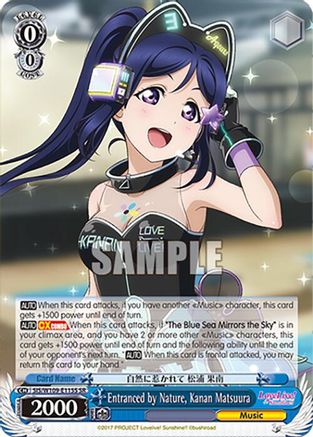 Entranced by Nature, Kanan Matsuura (SR) (SIS/W109-E115S SR) - Love Live! School idol festival 2 MIRACLE LIVE!