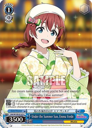 Under the Summer Sun, Emma Verde (SIN/W109-E127 C) - Love Live! School idol festival 2 MIRACLE LIVE!
