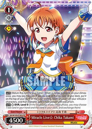 Miracle Live Chika Takami (PR) (Foil) (SIS/W109-E140S PR) - Love Live! School idol festival 2 MIRACLE LIVE!