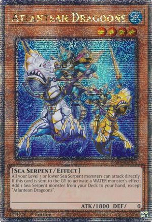 Atlantean Dragoons (Quarter Century Secret Rare) (RA03-EN006) - Quarter Century Bonanza 1st Edition