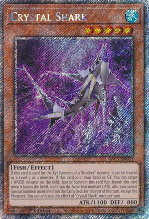 Crystal Shark (Platinum Secret Rare) (RA03-EN031) - Quarter Century Bonanza 1st Edition