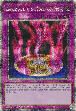 Cursed Seal of the Forbidden Spell (Quarter Century Secret Rare) (RA03-EN076) - Quarter Century Bonanza 1st Edition