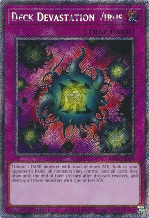 Deck Devastation Virus (Platinum Secret Rare) (RA03-EN150) - Quarter Century Bonanza 1st Edition