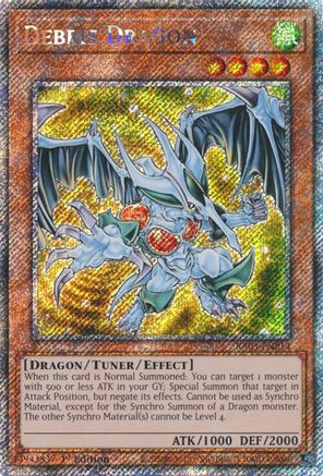 Debris Dragon (Platinum Secret Rare) (RA03-EN214) - Quarter Century Bonanza 1st Edition