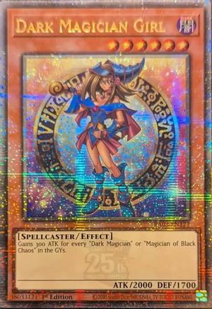 Dark Magician Girl (Quarter Century Secret Rare) (B) (RA03-EN123) - Quarter Century Bonanza 1st Edition