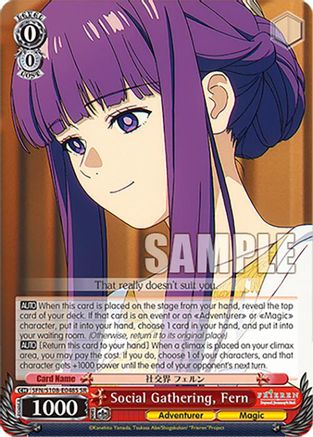 Social Gathering, Fern (SR) (SFN/S108-E048S SR) - Frieren: Beyond Journey’s End