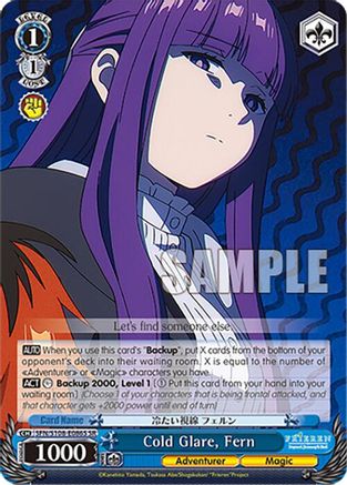 Cold Glare, Fern (SR) (SFN/S108-E086S SR) - Frieren: Beyond Journey’s End