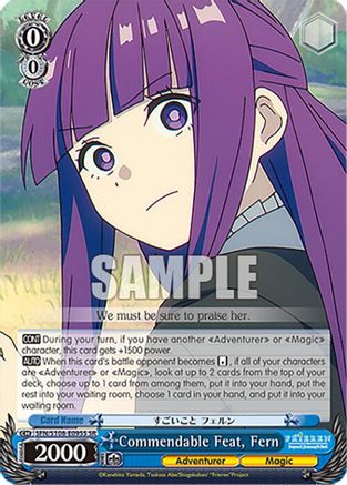 Commendable Feat, Fern (SR) (SFN/S108-E095S SR) - Frieren: Beyond Journey’s End